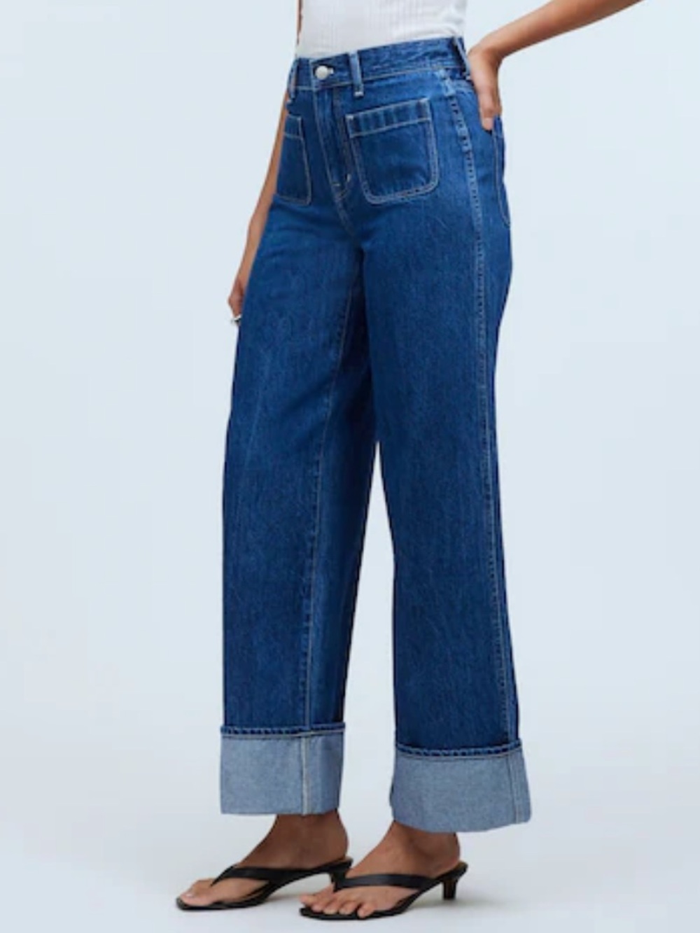 Madewell Superwide-Leg Jeans in Hewett Wash: Airy Denim Edition Size 25